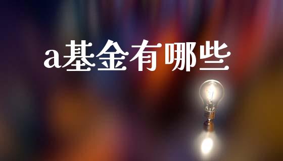 a基金有哪些_https://wap.lcpcjs.com_股港行情_第1张
