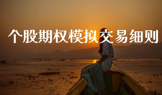 个股期权模拟交易细则_https://wap.lcpcjs.com_美股行情_第1张