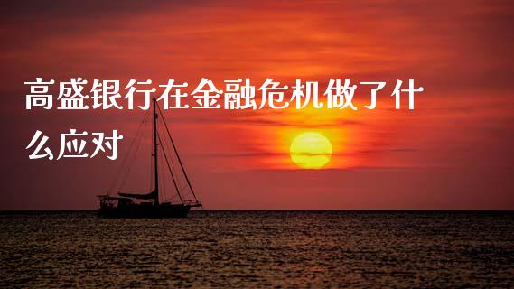 高盛银行在金融危机做了什么应对_https://wap.lcpcjs.com_股港行情_第1张