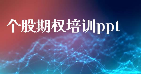 个股期权培训ppt_https://wap.lcpcjs.com_美股行情_第1张