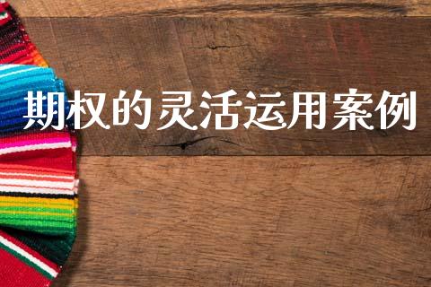 期权的灵活运用案例_https://wap.lcpcjs.com_外汇市场_第1张