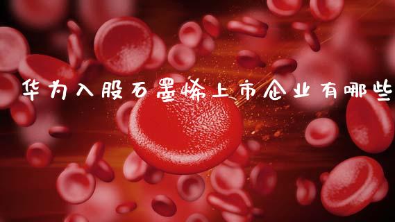 华为入股石墨烯上市企业有哪些_https://wap.lcpcjs.com_股港行情_第1张