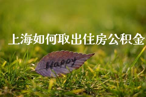 上海如何取出住房公积金_https://wap.lcpcjs.com_全球经济_第1张