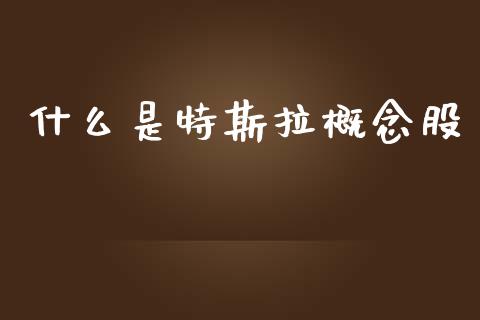 什么是特斯拉概念股_https://wap.lcpcjs.com_全球经济_第1张