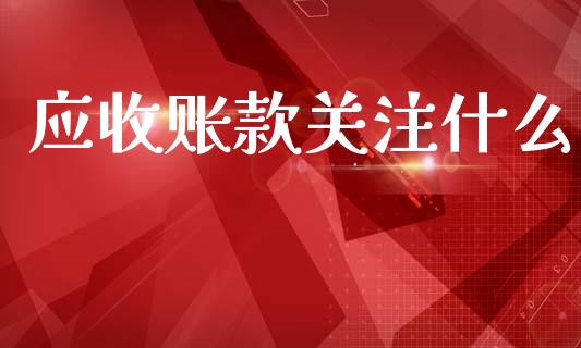 应收账款关注什么_https://wap.lcpcjs.com_外汇市场_第1张
