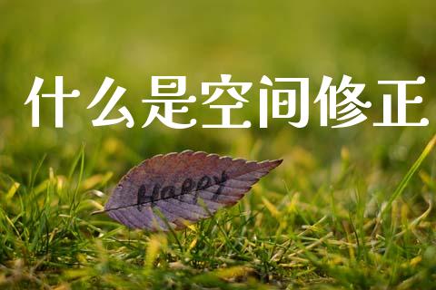什么是空间修正_https://wap.lcpcjs.com_全球经济_第1张