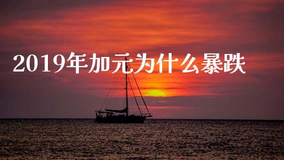 2019年加元为什么暴跌_https://wap.lcpcjs.com_外汇市场_第1张