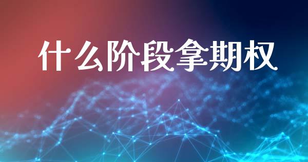 什么阶段拿期权_https://wap.lcpcjs.com_全球经济_第1张
