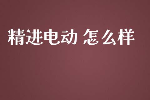 精进电动 怎么样_https://wap.lcpcjs.com_全球经济_第1张