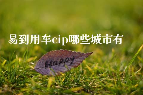 易到用车cip哪些城市有_https://wap.lcpcjs.com_全球经济_第1张