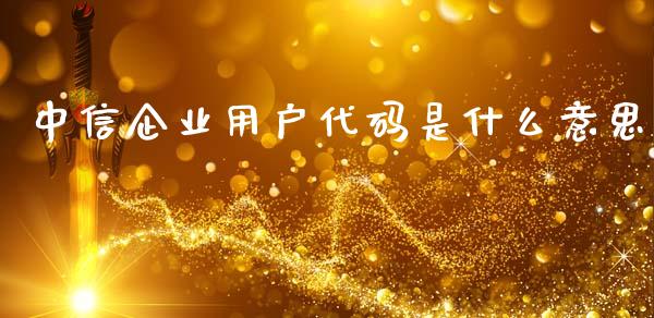 中信企业用户代码是什么意思_全球经济_第1张_全球经济_美股行情_外汇市场_股港行情 中信企业用户代码是什么意思_https://wap.lcpcjs.com_全球经济_第1张