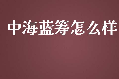 中海蓝筹怎么样_https://wap.lcpcjs.com_股港行情_第1张