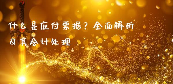 什么是应付票据？全面解析及其会计处理_https://wap.lcpcjs.com_美股行情_第1张