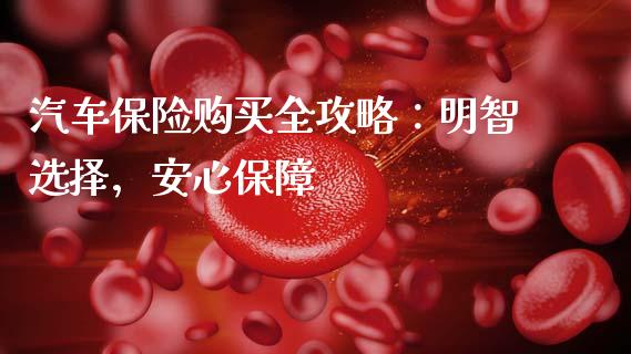 汽车保险购买全攻略：明智选择，安心保障_https://wap.lcpcjs.com_美股行情_第1张