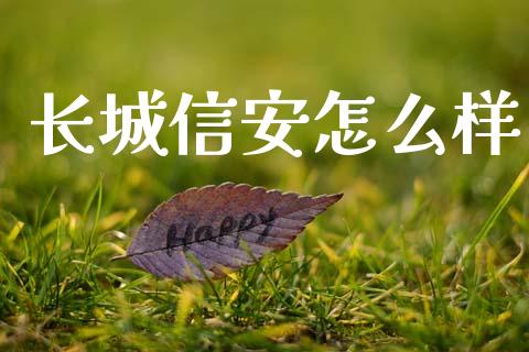 长城信安怎么样_https://wap.lcpcjs.com_全球经济_第1张