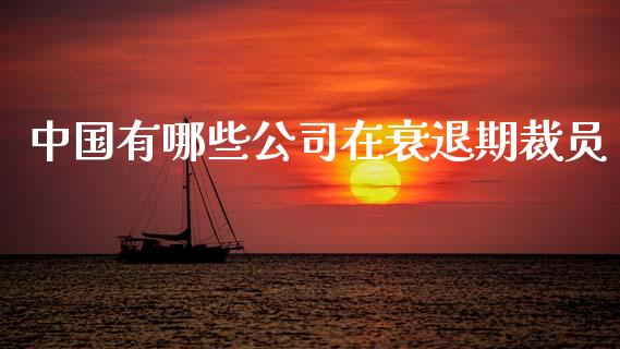 中国有哪些公司在衰退期裁员_https://wap.lcpcjs.com_全球经济_第1张