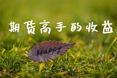 期货高手的收益_https://wap.lcpcjs.com_外汇市场_第1张