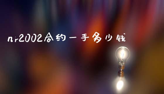 nr2002合约一手多少钱_https://wap.lcpcjs.com_股港行情_第1张