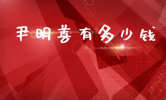 尹明善有多少钱_https://wap.lcpcjs.com_外汇市场_第1张