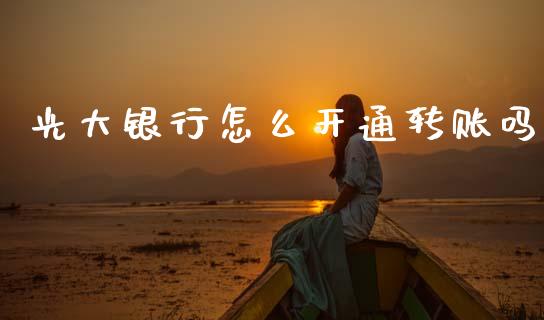 光大银行怎么开通转账吗_https://wap.lcpcjs.com_全球经济_第1张