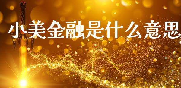 小美金融是什么意思_https://wap.lcpcjs.com_股港行情_第1张