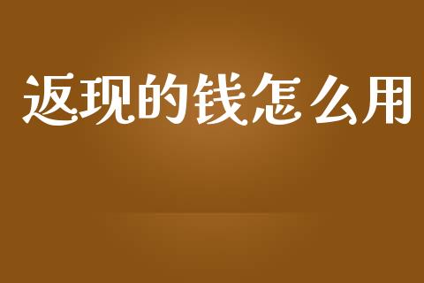 返现的钱怎么用_https://wap.lcpcjs.com_全球经济_第1张