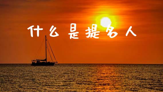 什么是提名人_https://wap.lcpcjs.com_全球经济_第1张