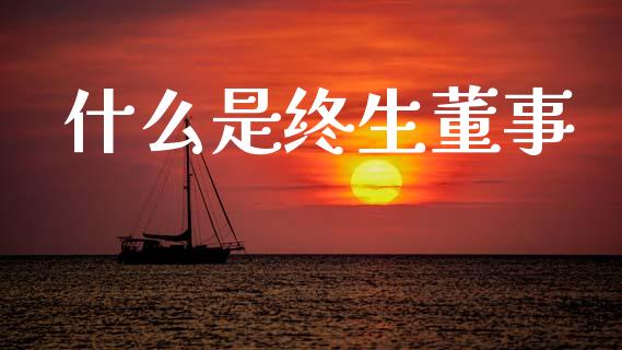 什么是终生董事_https://wap.lcpcjs.com_全球经济_第1张
