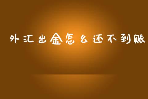 外汇出金怎么还不到账_https://wap.lcpcjs.com_外汇市场_第1张