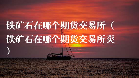 铁矿石在哪个期货交易所（铁矿石在哪个期货交易所卖）_https://wap.lcpcjs.com_外汇市场_第1张