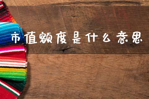 市值额度是什么意思_https://wap.lcpcjs.com_美股行情_第1张