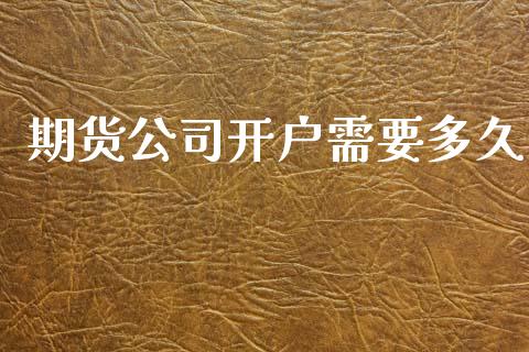 期货公司开户需要多久_https://wap.lcpcjs.com_外汇市场_第1张