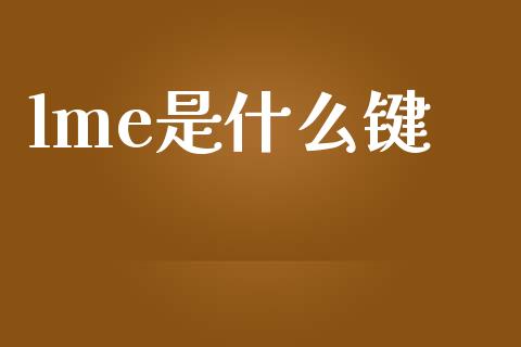 lme是什么键_https://wap.lcpcjs.com_股港行情_第1张