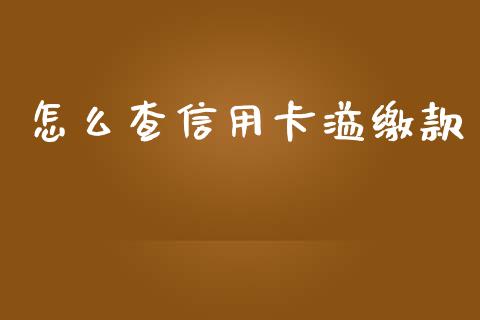 怎么查信用卡溢缴款_https://wap.lcpcjs.com_股港行情_第1张