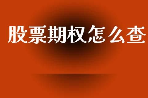 股票期权怎么查_https://wap.lcpcjs.com_外汇市场_第1张