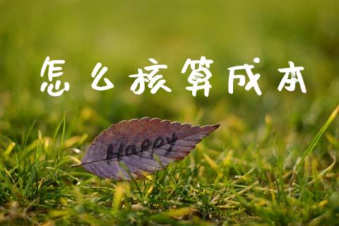 怎么核算成本_https://wap.lcpcjs.com_外汇市场_第1张
