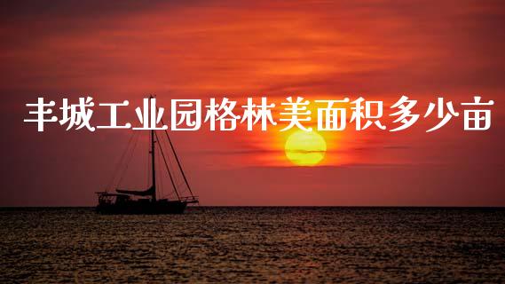 丰城工业园格林美面积多少亩_https://wap.lcpcjs.com_外汇市场_第1张