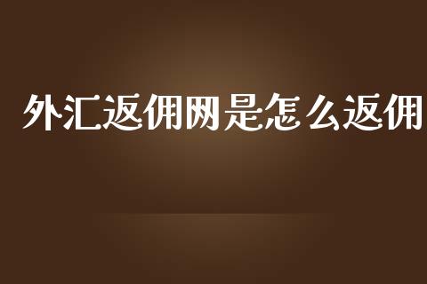 外汇返佣网是怎么返佣_https://wap.lcpcjs.com_外汇市场_第1张
