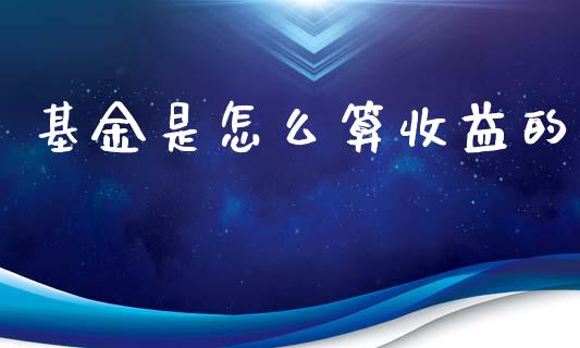 基金是怎么算收益的_https://wap.lcpcjs.com_股港行情_第1张