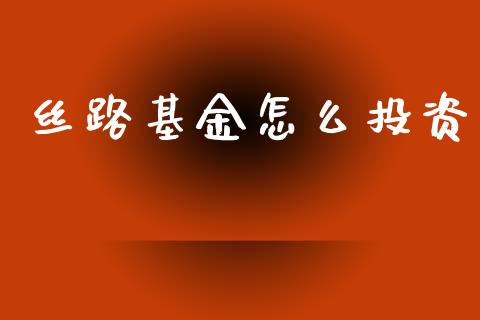丝路基金怎么投资_https://wap.lcpcjs.com_股港行情_第1张