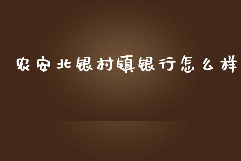 农安北银村镇银行怎么样_https://wap.lcpcjs.com_全球经济_第1张