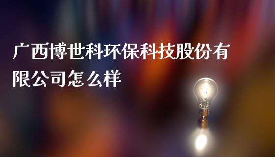 广西博世科环保科技股份有限公司怎么样_https://wap.lcpcjs.com_股港行情_第1张