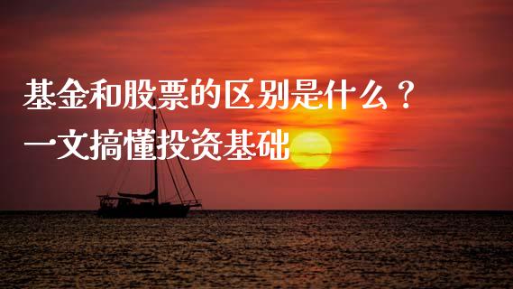 基金和股票的区别是什么？一文搞懂投资基础_https://wap.lcpcjs.com_美股行情_第1张