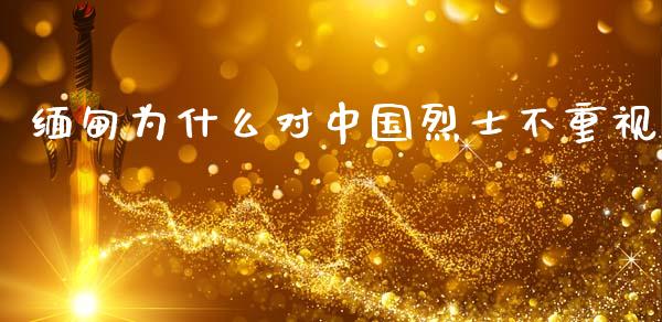 缅甸为什么对中国烈士不重视_https://wap.lcpcjs.com_美股行情_第1张
