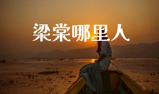 梁棠哪里人_https://wap.lcpcjs.com_股港行情_第1张