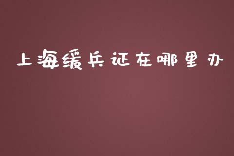 上海缓兵证在哪里办_https://wap.lcpcjs.com_股港行情_第1张