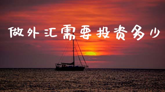 做外汇需要投资多少_https://wap.lcpcjs.com_股港行情_第1张