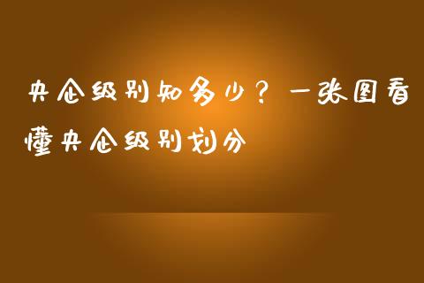 央企级别知多少？一张图看懂央企级别划分_https://wap.lcpcjs.com_全球经济_第1张