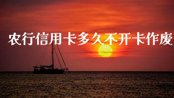 农行信用卡多久不开卡作废_https://wap.lcpcjs.com_全球经济_第1张