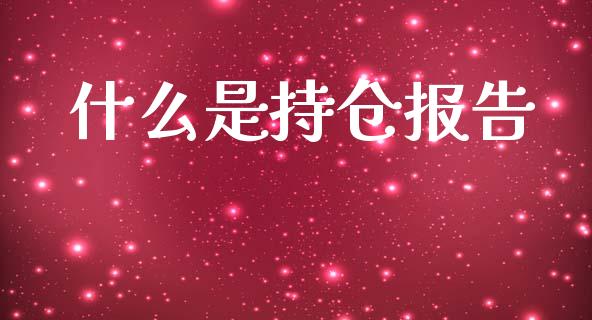 什么是持仓报告_https://wap.lcpcjs.com_美股行情_第1张